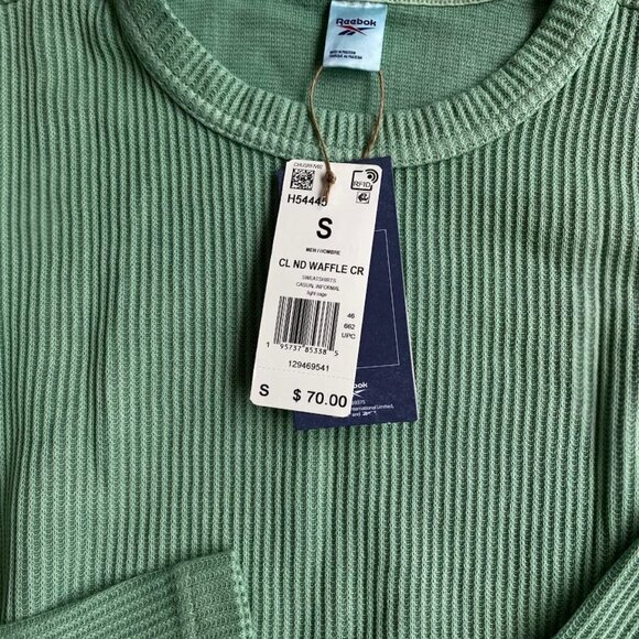 Reebok Men's Standard Natural Dye Crewneck Waffle Sweater, Small - Picture 4 of 6